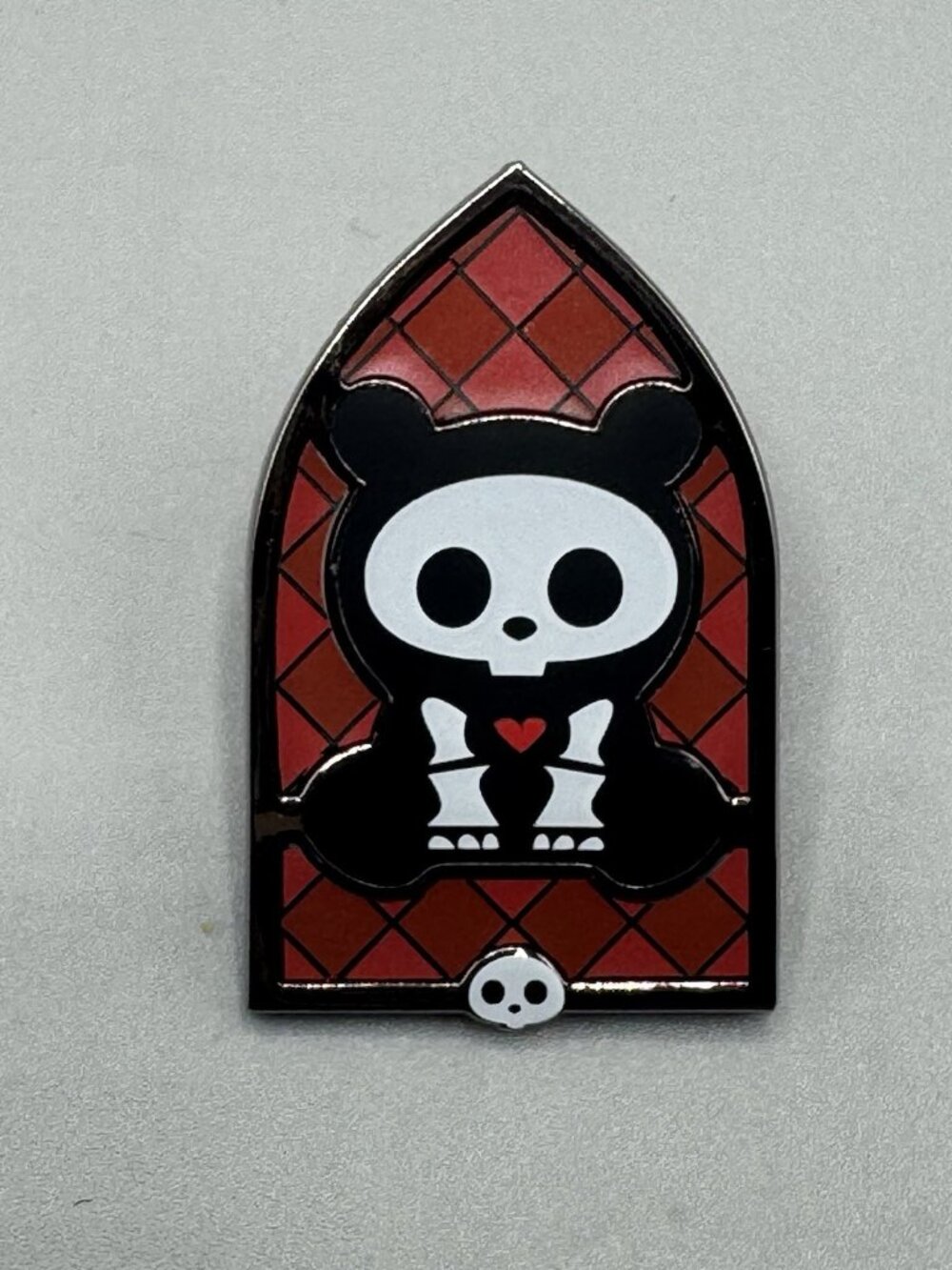 Skelanimals CHUNG HEE PANDA Stained Glass Blind Box Enamel Pin New Open Box